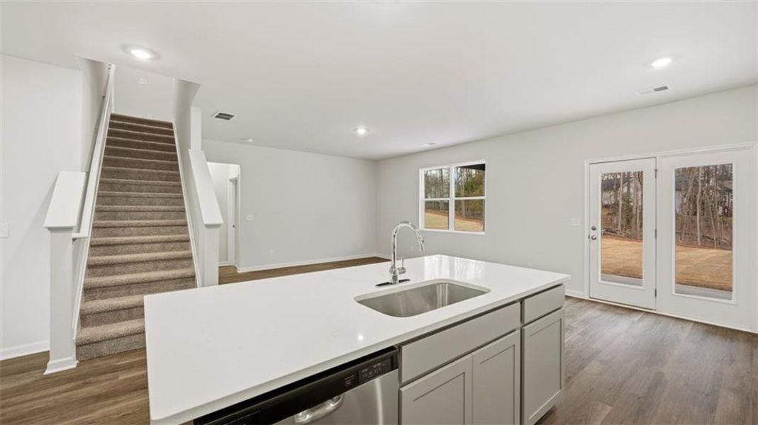 Furnished interior view inside a new home in Jackson Landing, Jefferson (Image 7).