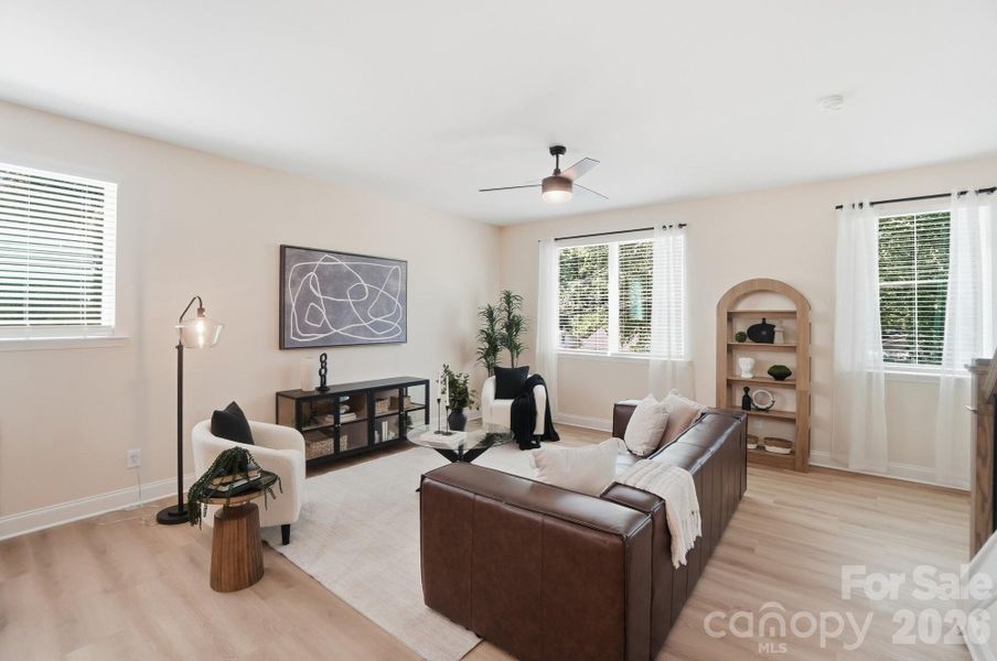 Furnished interior view inside a new home in , Charlotte (Image 34).