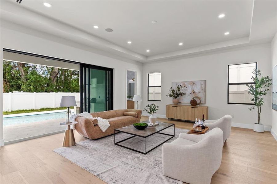 Furnished interior view inside a new home in , Tampa (Image 16).