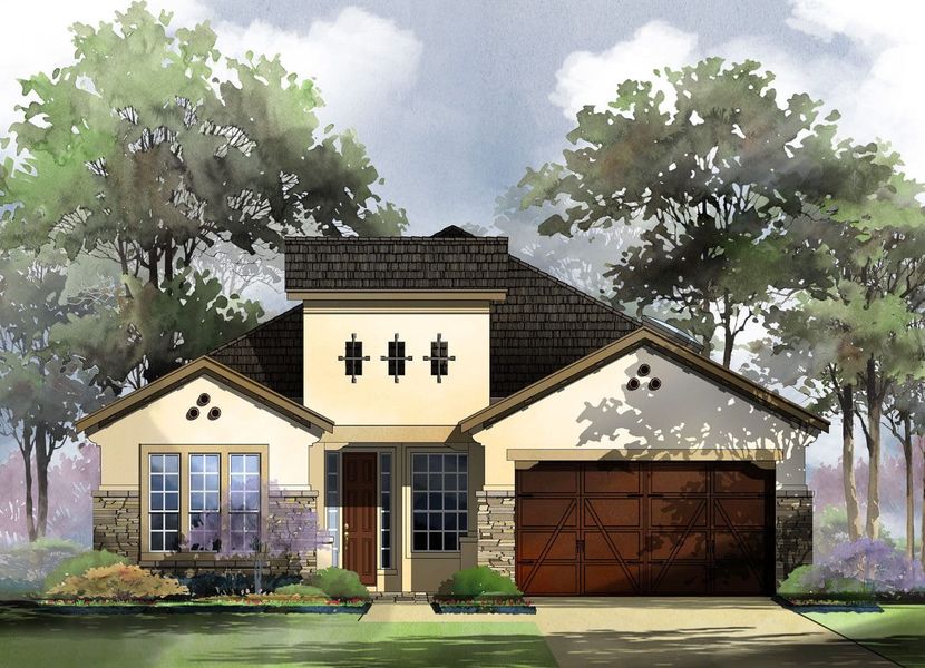 Madrid Floor Plan at Ranches at Creekside, Boerne | Sitterle Homes Elevation B