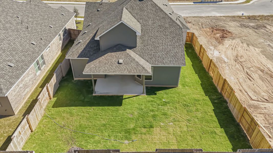 Representative exterior details of a home built from the Grace by Chesmar Homes in Santa Rita Ranch, Liberty Hill (Image 3).