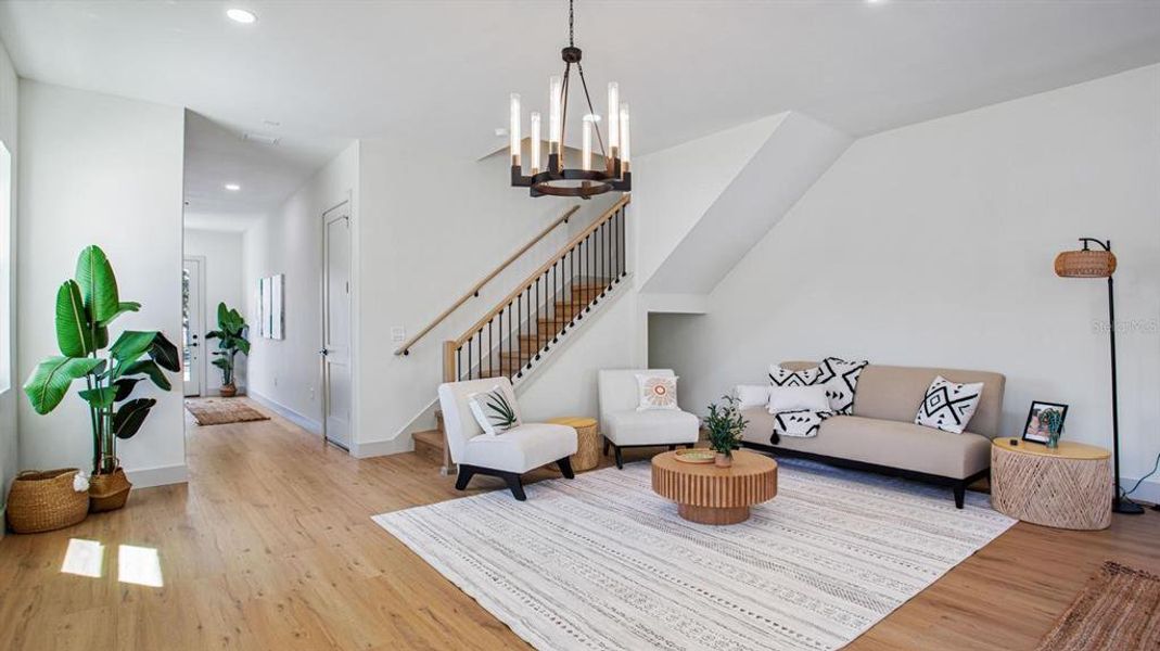 Furnished interior view inside a new home in , Tampa (Image 14). Furnished interior view inside a new home in , Tampa (Image 14).