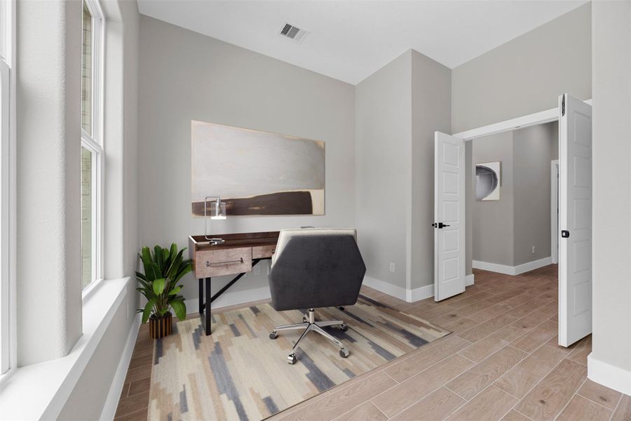 Virtually staged study or 4th bedroom Virtually staged study or 4th bedroom