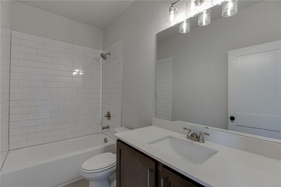 Furnished interior view inside a new home in , Buford (Image 11).