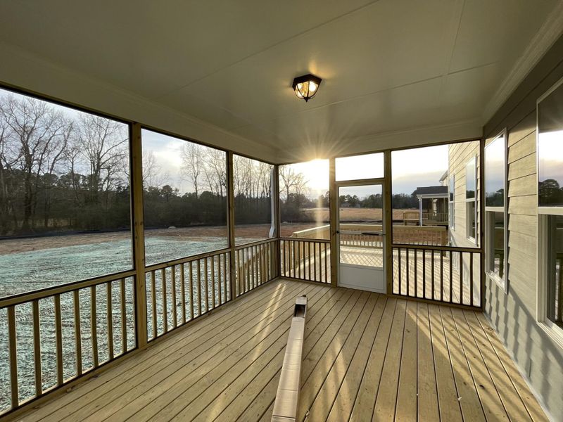Exterior details and patio area of a home in Hillcrest Grove, Wendell (Image 3).