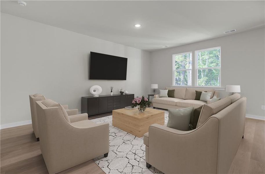 Furnished interior view inside a new home in Annsbury Park, Lilburn (Image 13).