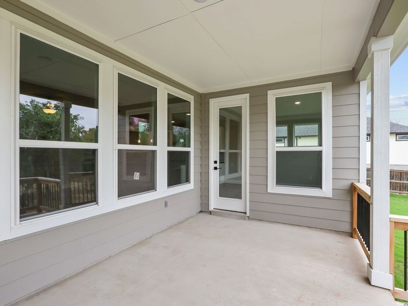 Exterior details and patio area of a home in Potranco Oaks, Castroville (Image 32). Exterior details and patio area of a home in Potranco Oaks, Castroville (Image 32).