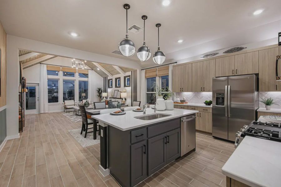 Furnished interior view inside a new home in Stream Waters, Buda (Image 7).