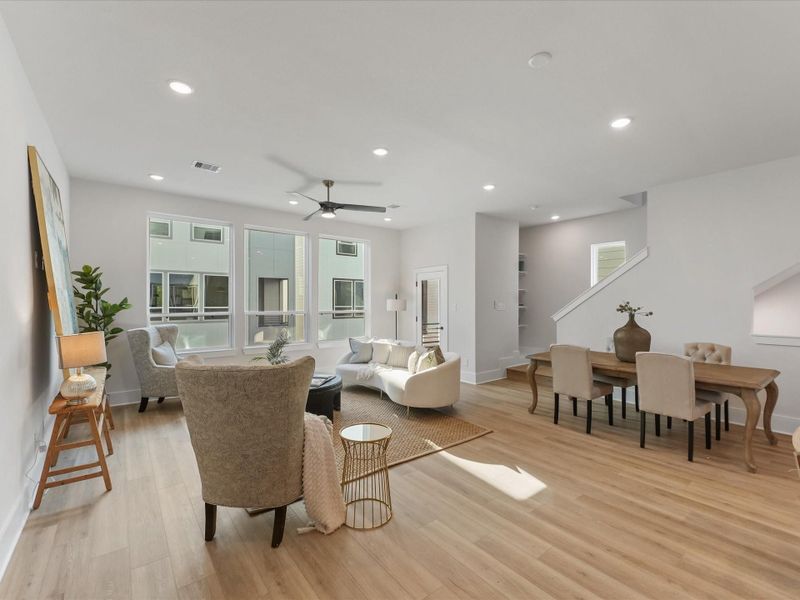 Furnished interior view inside a new home in , Houston (Image 14).