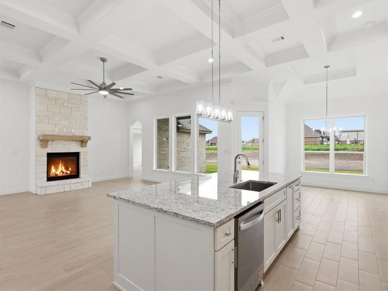 Furnished interior view inside a new home in , Godley (Image 9).