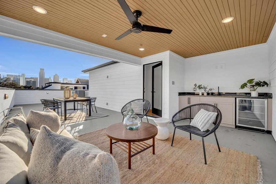 Exterior details and patio area of a home in , Dallas (Image 20). Exterior details and patio area of a home in , Dallas (Image 20).