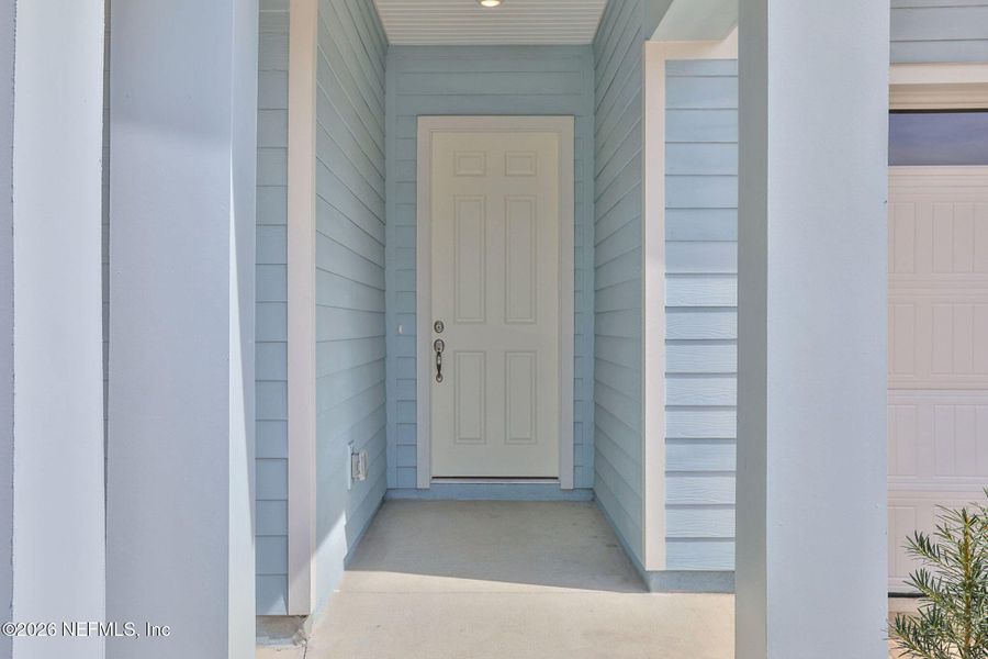 Exterior details and patio area of a home in Veranda Bay, Flagler Beach (Image 4).