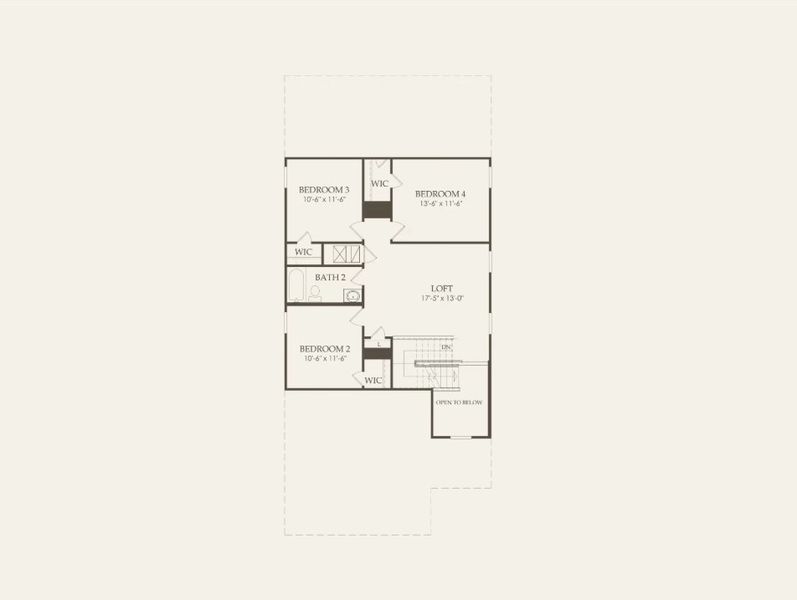 2D floor plan layout of this home in Decker Farms, Magnolia, TX (Image 3). 2D floor plan layout of this home in Decker Farms, Magnolia, TX (Image 3).