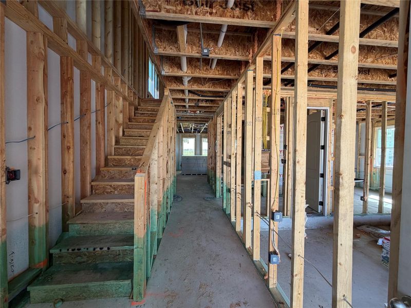 In-progress construction of a new home in The Trails at Carmel, Pflugerville, TX (Image 6). In-progress construction of a new home in The Trails at Carmel, Pflugerville, TX (Image 6).