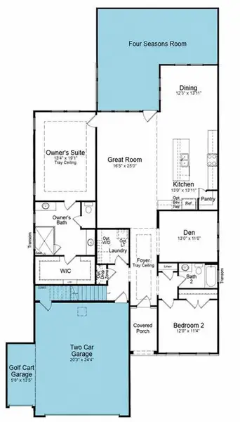 2D floor plan layout of this home in , Hoschton, GA (Image 5).