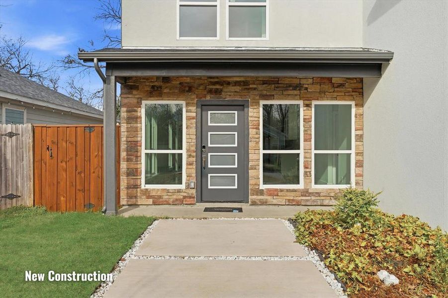 Exterior details and patio area of a home in , Dallas (Image 3). Exterior details and patio area of a home in , Dallas (Image 3).
