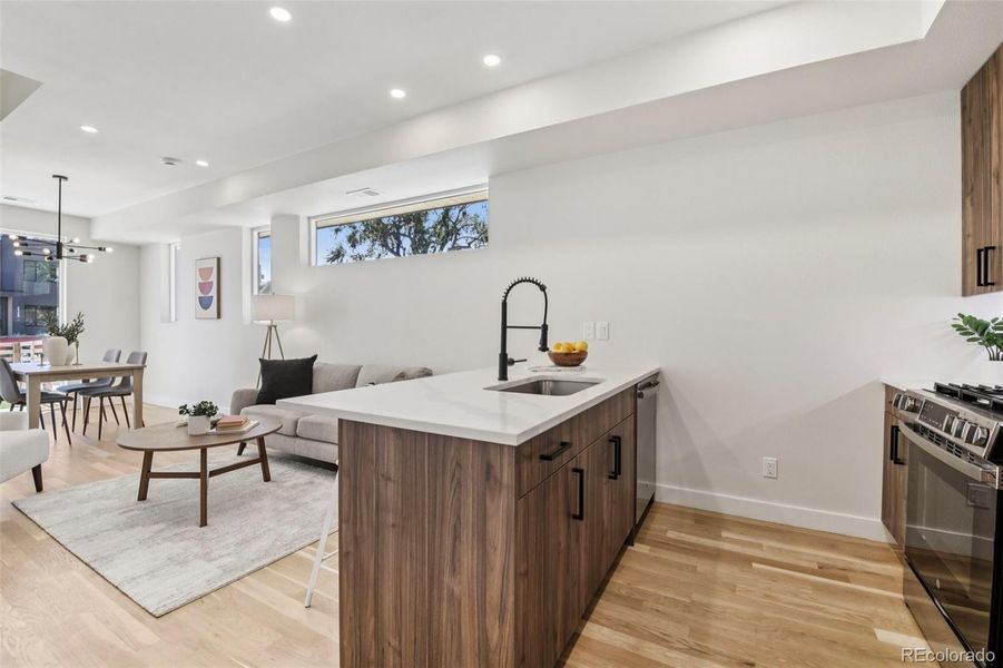 Furnished interior view inside a new home in , Denver (Image 15).
