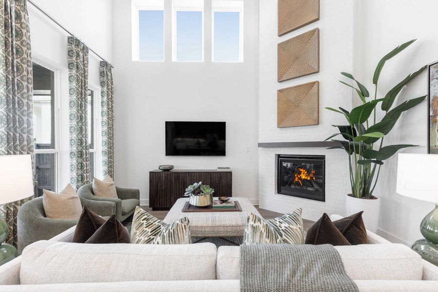 Representative Family Room - some options shown