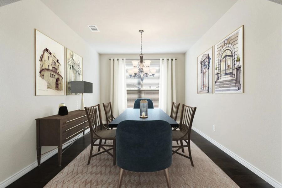 Representative furnished interior of a home built from the Concept 2440 by Landsea Homes in Chisholm Hills, Cleburne (Image 50).