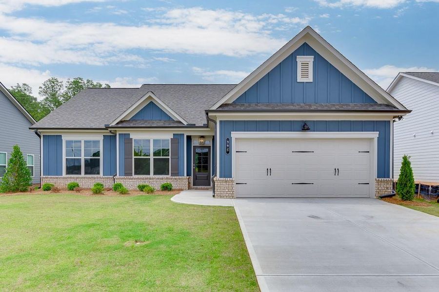 Front exterior of a new home in , Jefferson, GA, highlighting curb appeal (Image 25).
