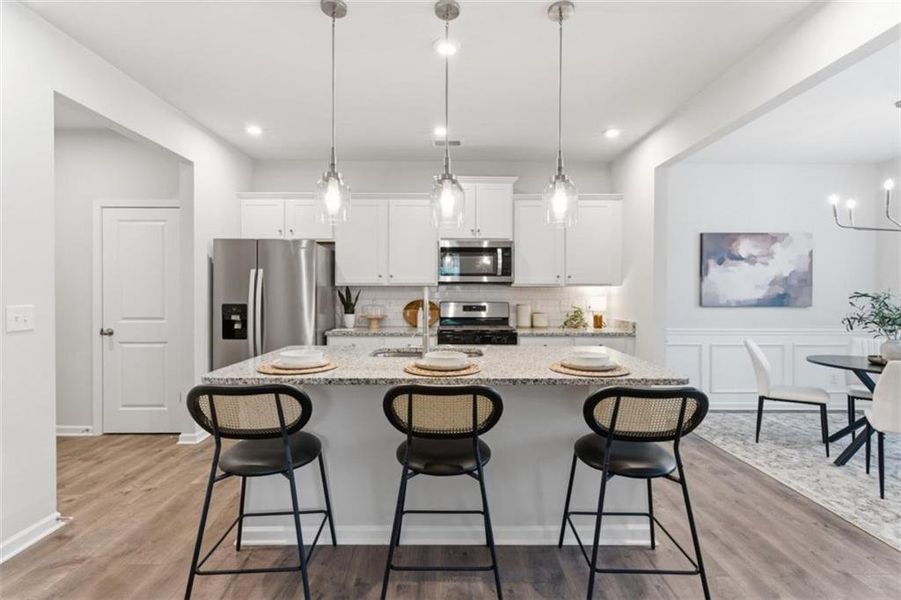 Furnished interior view inside a new home in Park Center Pointe, Mableton (Image 16).
