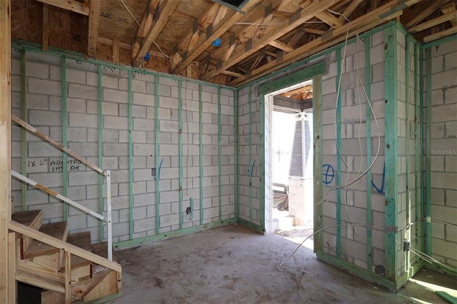 In-progress construction of a new home in Center Lake on the Park, St. Cloud, FL (Image 18).