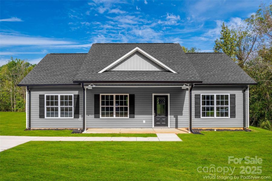 Virtual rendering. Representative photo of same build; colors and selections may differ.