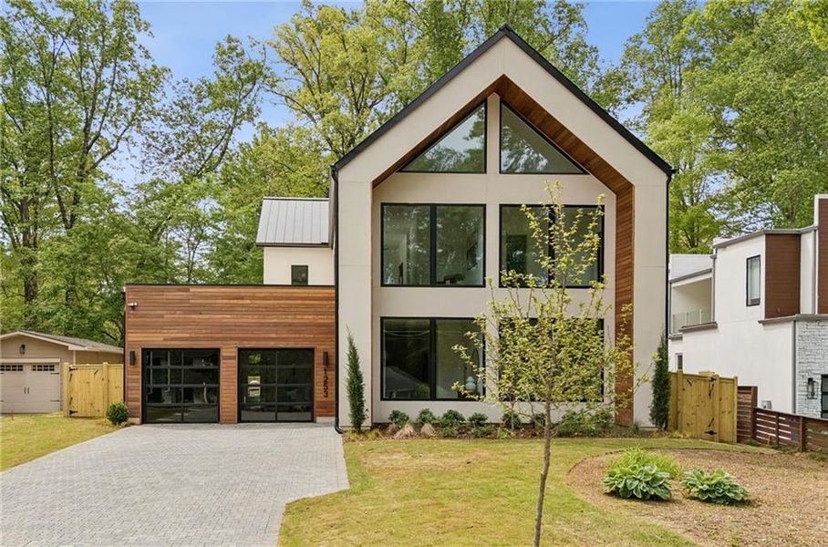 Front exterior of a new home in , Brookhaven, GA, highlighting curb appeal (Image 2).