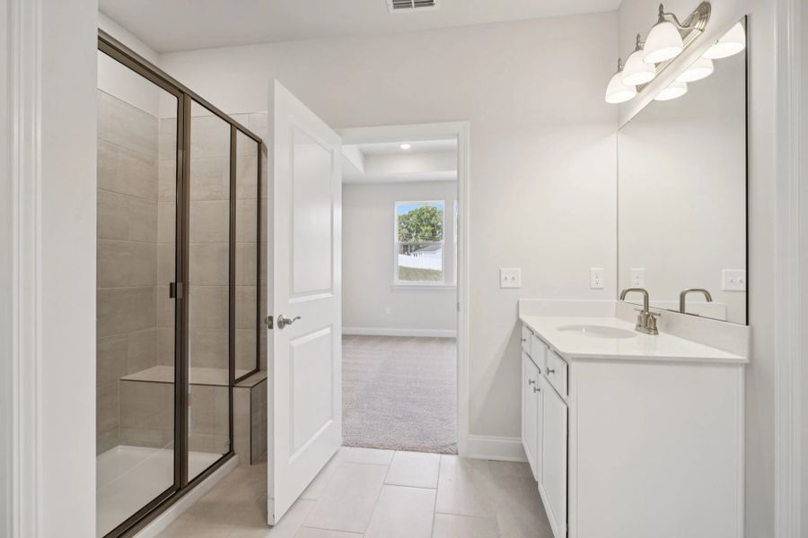 Furnished interior view inside a new home in Cedars of Cane Ridge | 55+ Community, Antioch (Image 16).