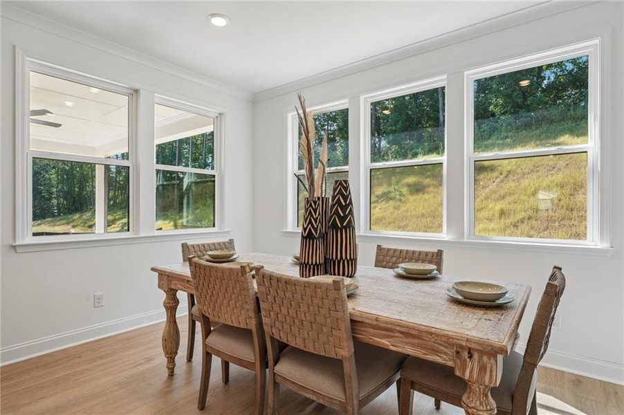 Furnished interior view inside a new home in Reserve at Hickory Walk, Kennesaw (Image 17). Furnished interior view inside a new home in Reserve at Hickory Walk, Kennesaw (Image 17).