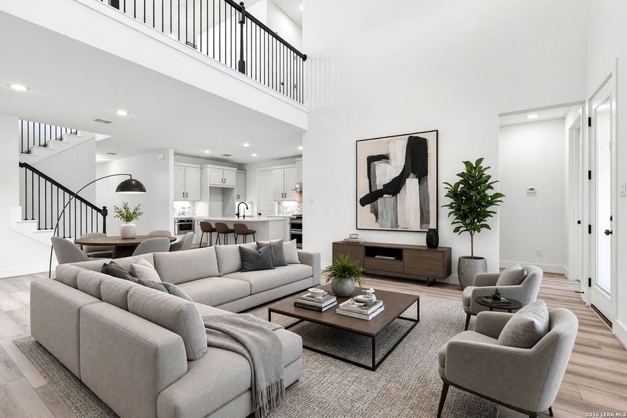 Furnished interior view inside a new home in Crown Ridge Manor, San Antonio (Image 10).