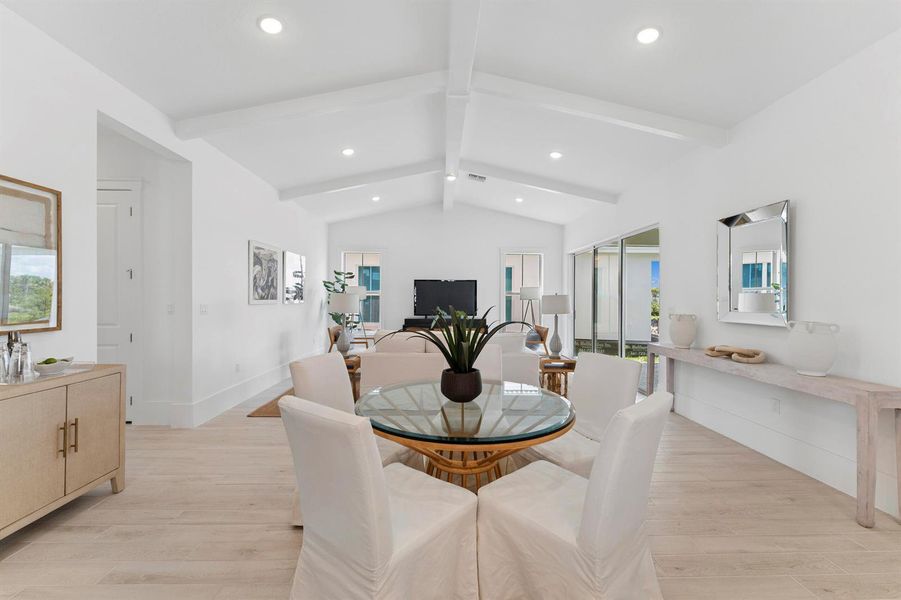 Kitchen, Great Room & Dining Area