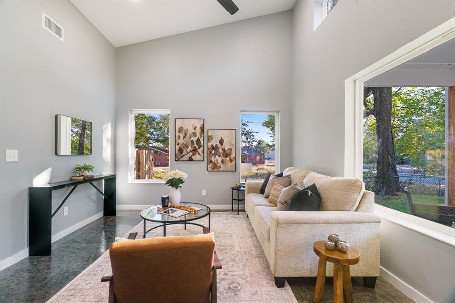 Furnished interior view inside a new home in , Paris (Image 6).