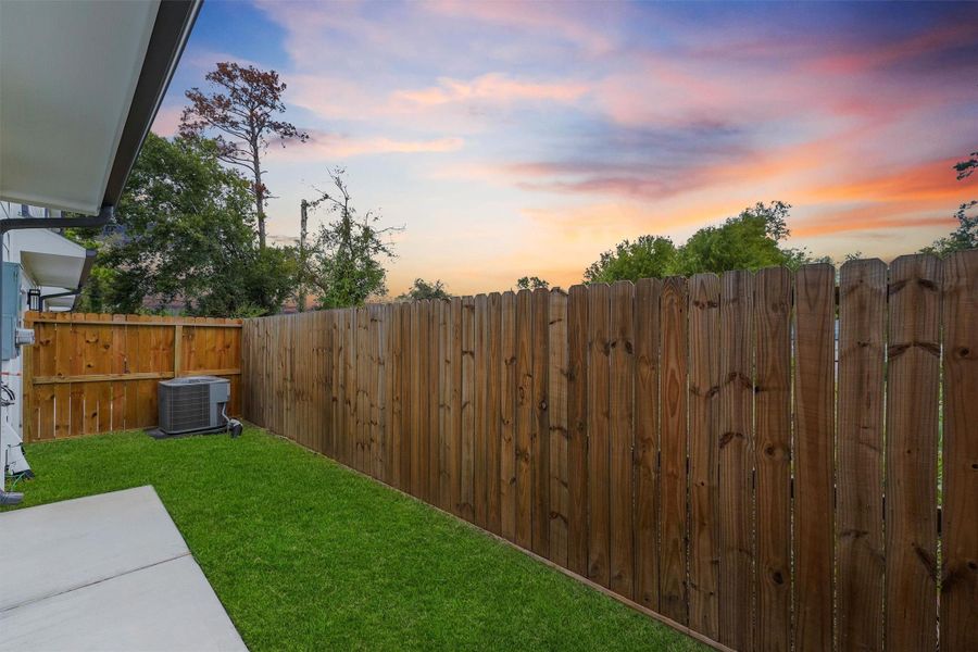 Exterior details and patio area of a home in , Houston (Image 27).