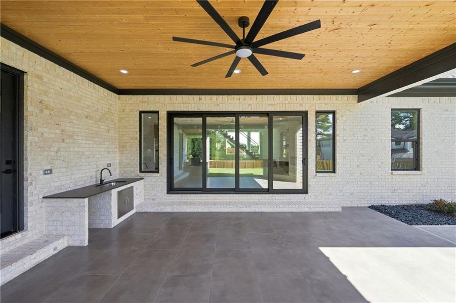 Exterior details and patio area of a home in , Buford (Image 3).
