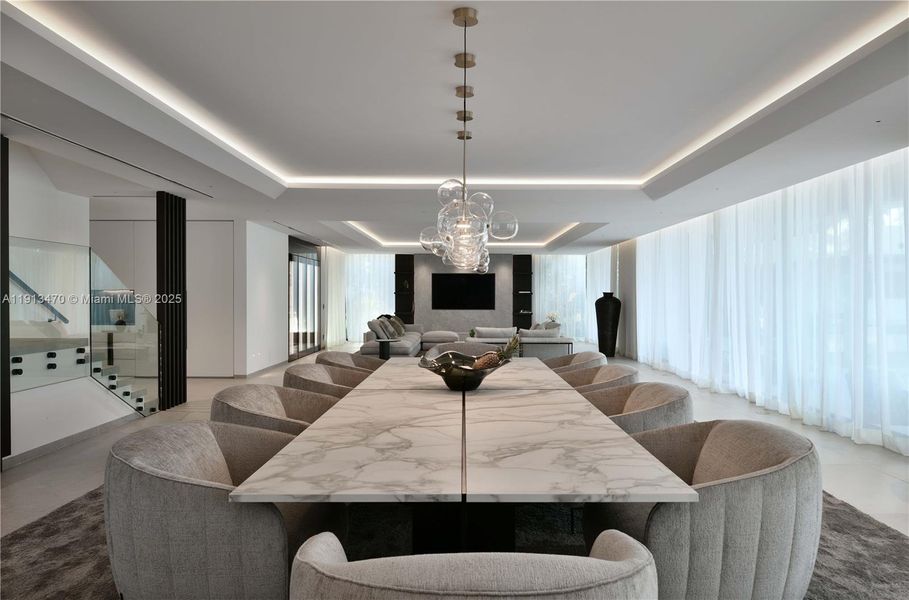 Furnished interior view inside a new home in , Miami Beach (Image 8).