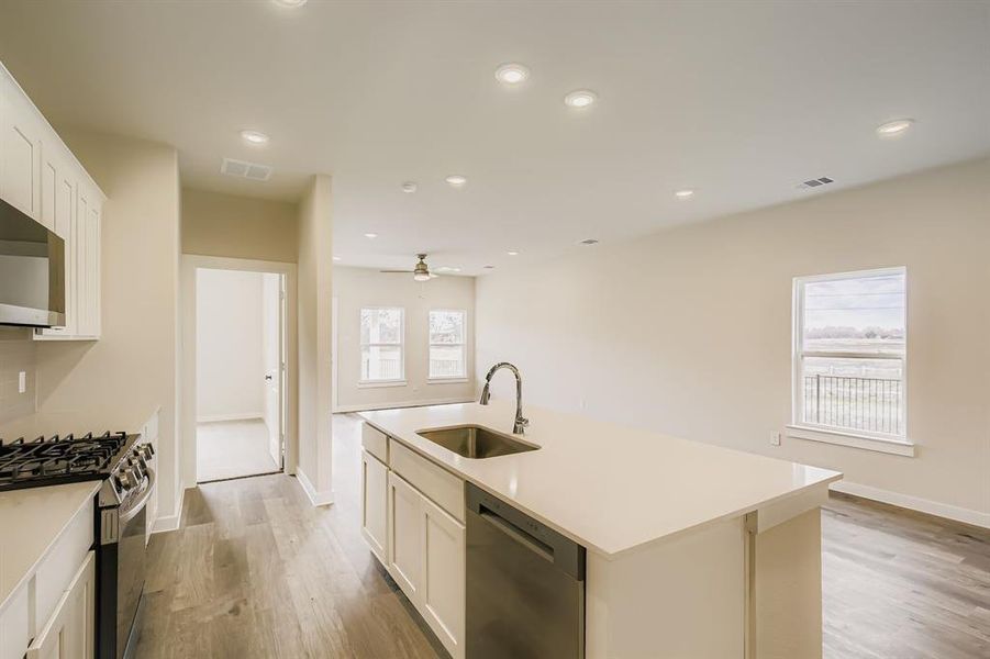 Furnished interior view inside a new home in Ambergrove, Royse City (Image 6).