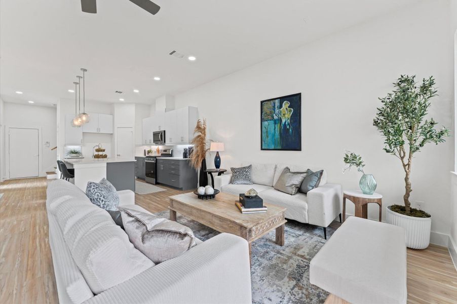 Furnished interior view inside a new home in , Houston (Image 19). Furnished interior view inside a new home in , Houston (Image 19).