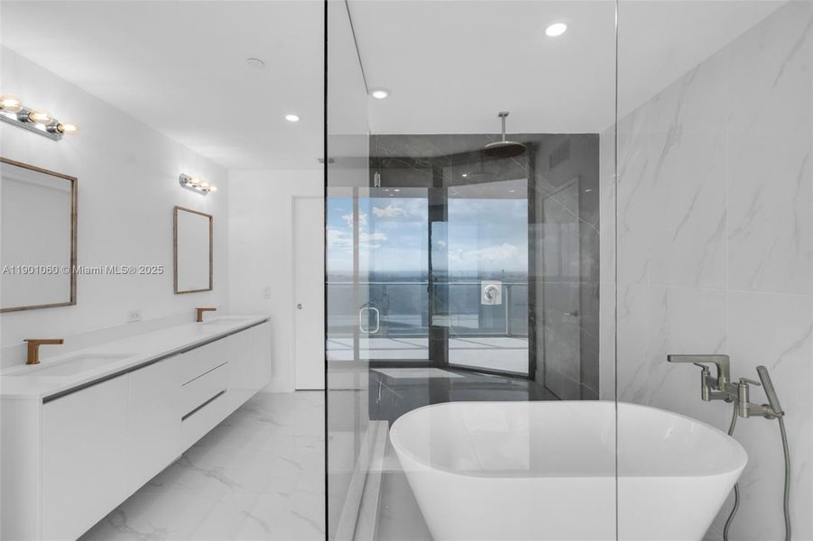 Furnished interior view inside a new home in Aria Reserve, Miami (Image 20). Furnished interior view inside a new home in Aria Reserve, Miami (Image 20).