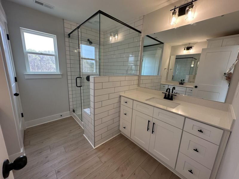 Furnished interior view inside a new home in Blythe Mill Townhomes, Waxhaw (Image 12).