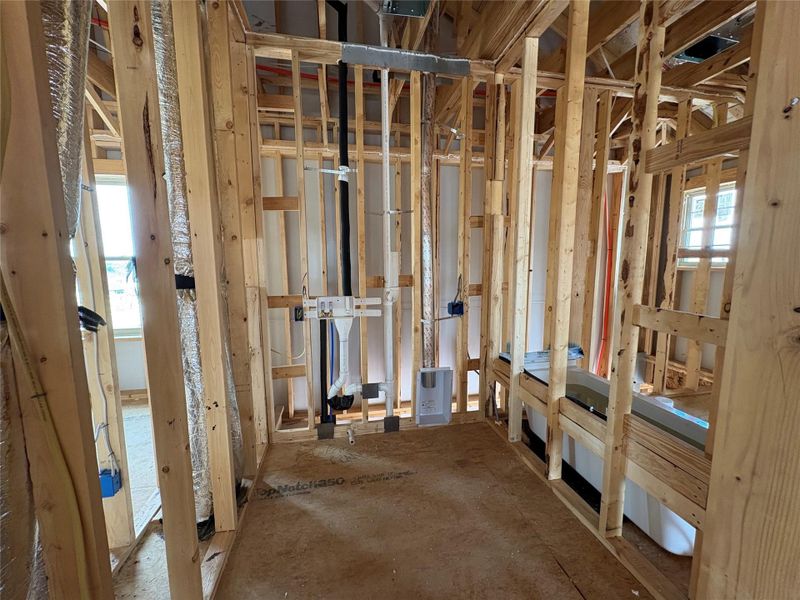 In-progress construction of a new home in Cannon Ranch, Dripping Springs, TX (Image 13).