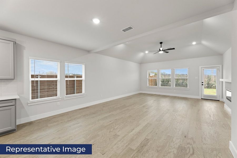 Representative unfurnished interior of a home built from the Ford Select F by First Texas Homes in Parkside, Denton (Image 13).