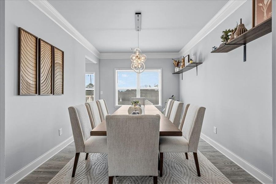 Furnished interior view inside a new home in , Atlanta (Image 5).