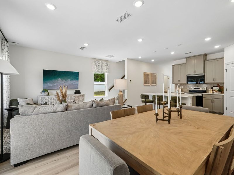 Furnished interior view inside a new home in Hawkins Meadows, Spencer (Image 7).
