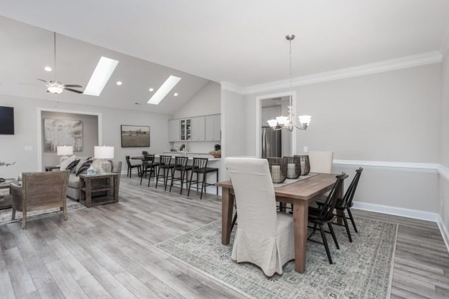 Representative furnished interior of a home built from the Manhattan by Keystone Homes NC in Weybridge, Burlington (Image 8). Representative furnished interior of a home built from the Manhattan by Keystone Homes NC in Weybridge, Burlington (Image 8).