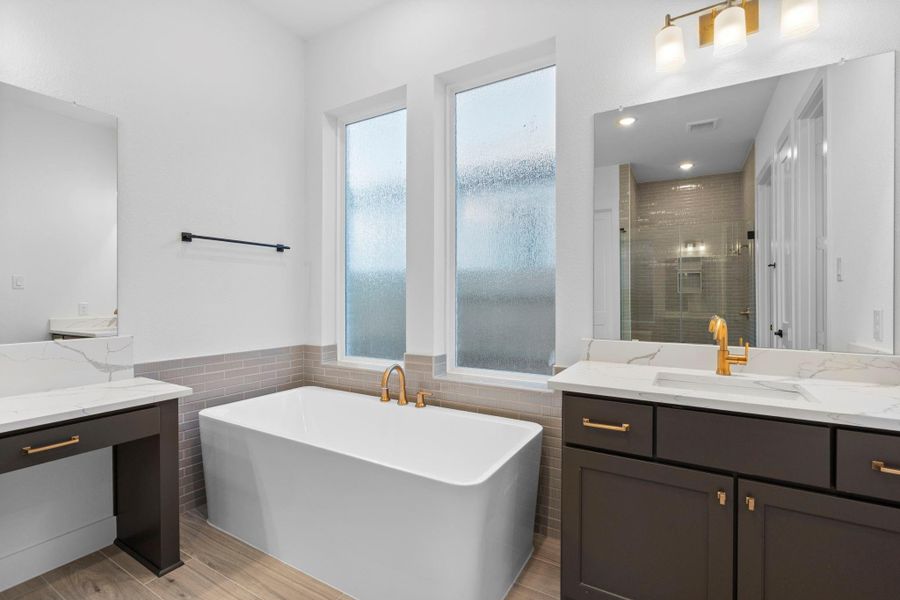 Furnished interior view inside a new home in Elyson, Katy (Image 9). Furnished interior view inside a new home in Elyson, Katy (Image 9).