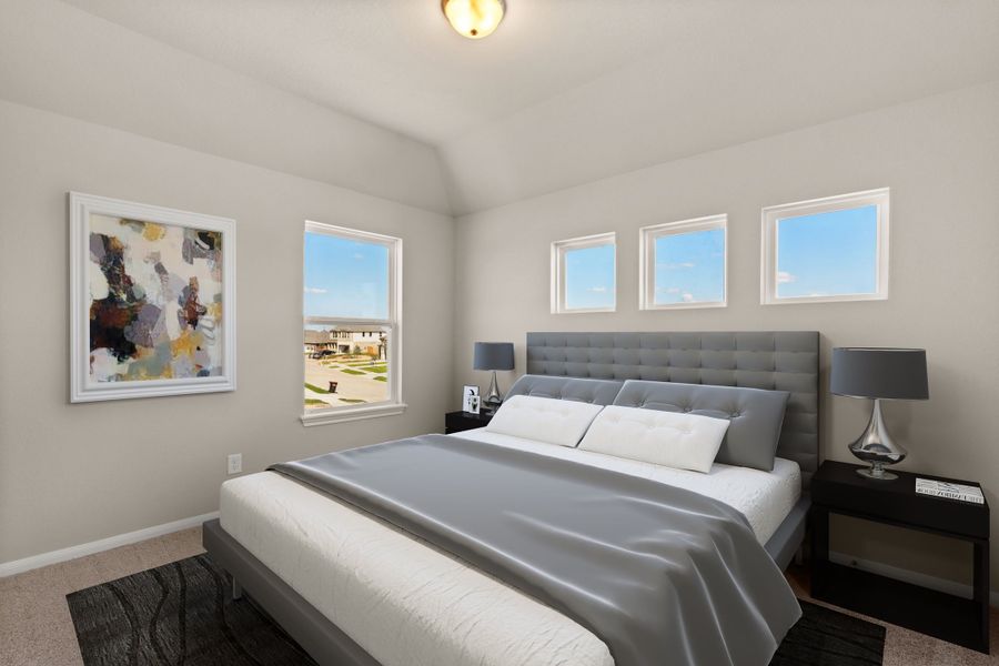 Third bedroom. Note: Sample product photo - actual exterior and interior selections may vary by homesite