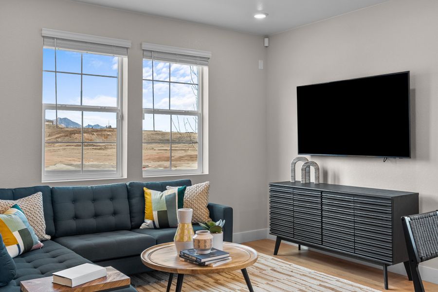 Representative furnished interior of a home built from the Independence by Taylor Morrison in Trailstone Townhomes - The Westerly Collection, Arvada (Image 11).