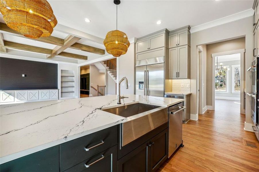 Furnished interior view inside a new home in , Atlanta (Image 36).