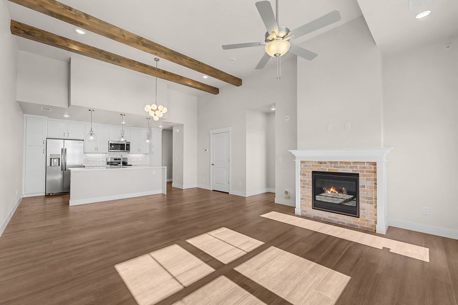 Representative unfurnished interior of a home built from the The Stanford by Landmark Homes in Highlands at Fox Hill, Longmont (Image 9). Representative unfurnished interior of a home built from the The Stanford by Landmark Homes in Highlands at Fox Hill, Longmont (Image 9).